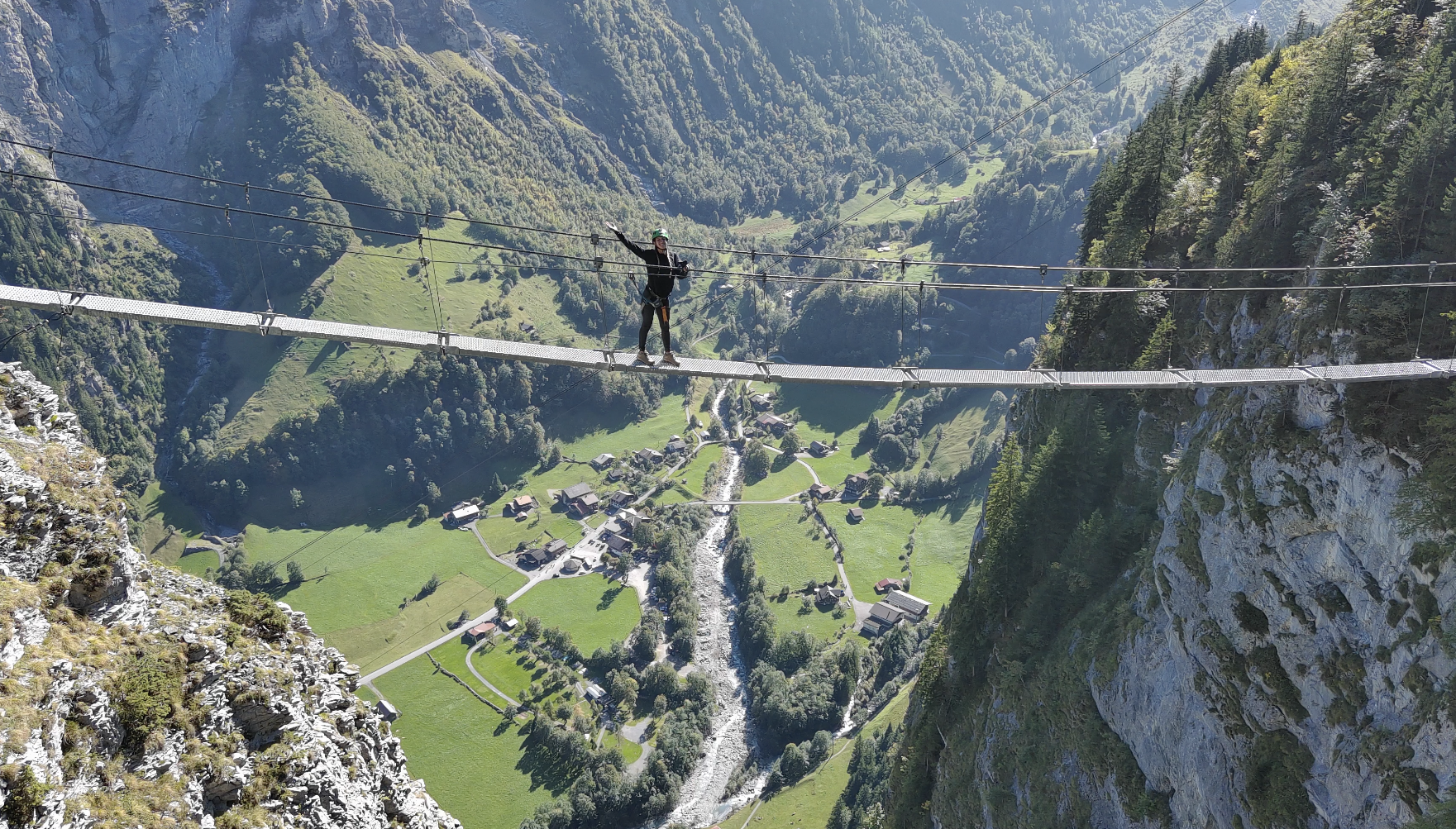 Thrilling Via Ferrata Adventure in Mürren, Switzerland